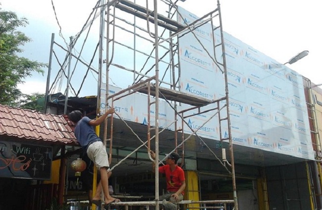 hướng dẫn thi công tấm ốp nhôm