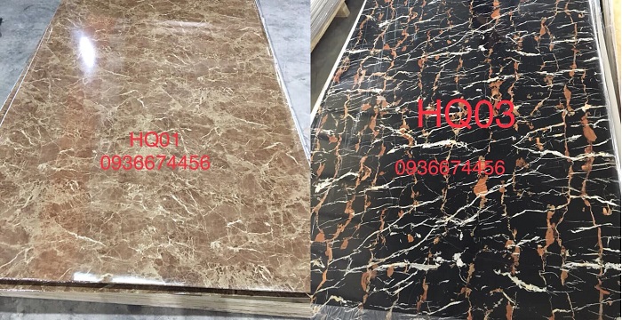 Bảng mã tấm PVC vân đá bán chạy nhất hiện nay
